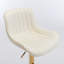 Tabourets de bar réglables en hauteur avec base chromée et pieds dorés, ensemble de 2, parfaits pour les cuisines et les bars modernes, tabouret de bar-1958707124-1958707126