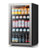18.9 in. Single Zone 130-Can Beverage Cooler Freestanding Refrigerator Frost Free Tempered Glass Door in Stainless Steel