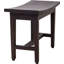 Maluku™ Lotus Patented Mocha Shield Teak Shower Bench