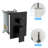 Dual Shower Head - 10 Inch Ceiling Mount Square Shower System with Rough-in Valve,Matte black-129763788