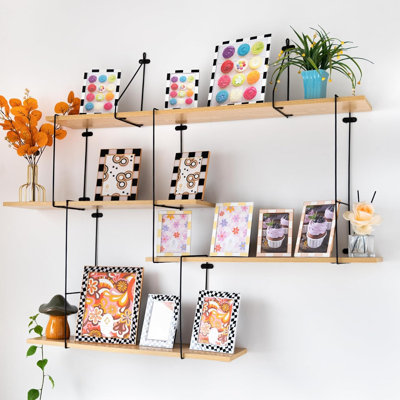 Black And White Small Checkered Retro 5" X 7" Enameled Picture Frames With Silver Border And HD Clear Glass Set Of 4