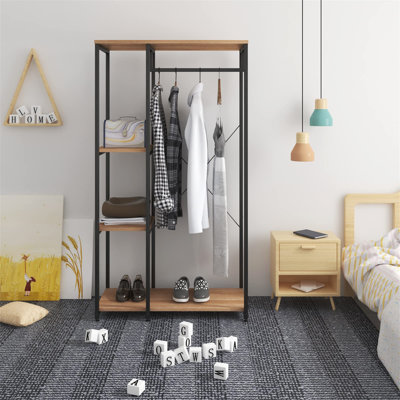 Andrik 90 cm Clothes Rack