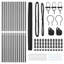 Vidaxl Hexagon Fence Grey Steel-114621890