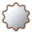 Miroir 30 po x 31 po avec cadre en bois brun foncé inégalé, salon, chambre à coucher, vestibule 29,75 po, style mural distinctif et éclairage