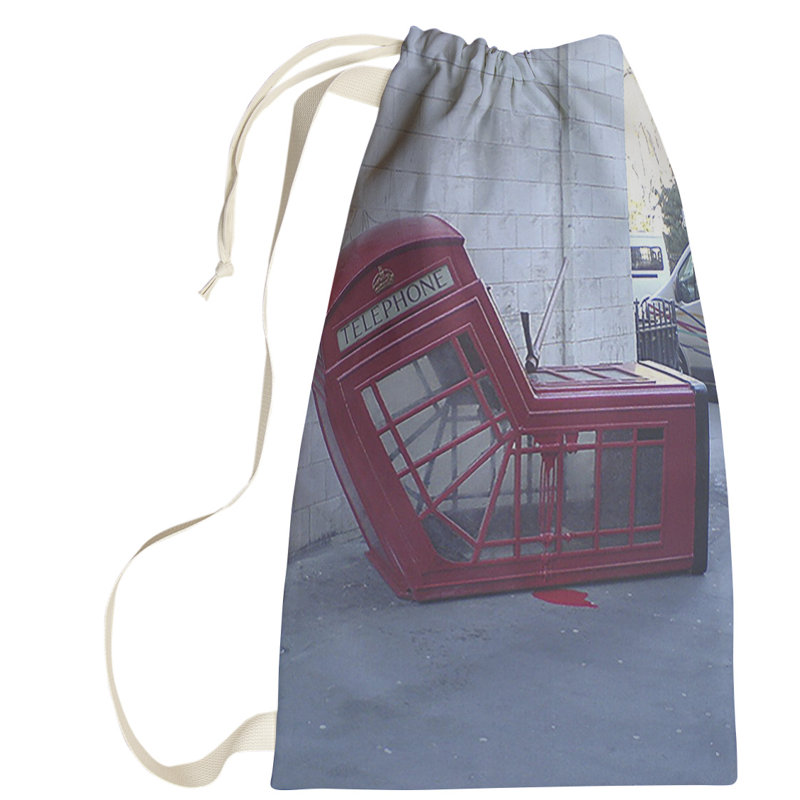 Fabric Laundry Bag with Handles, Small (29" H x 18" W x 1" D)