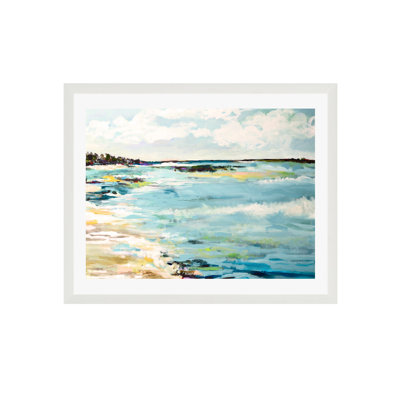 Beach Surf III Painting by Karen Fields