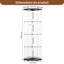 4-Tiers Glass Display Cabinet with LED Lighting-931535631-931535626
