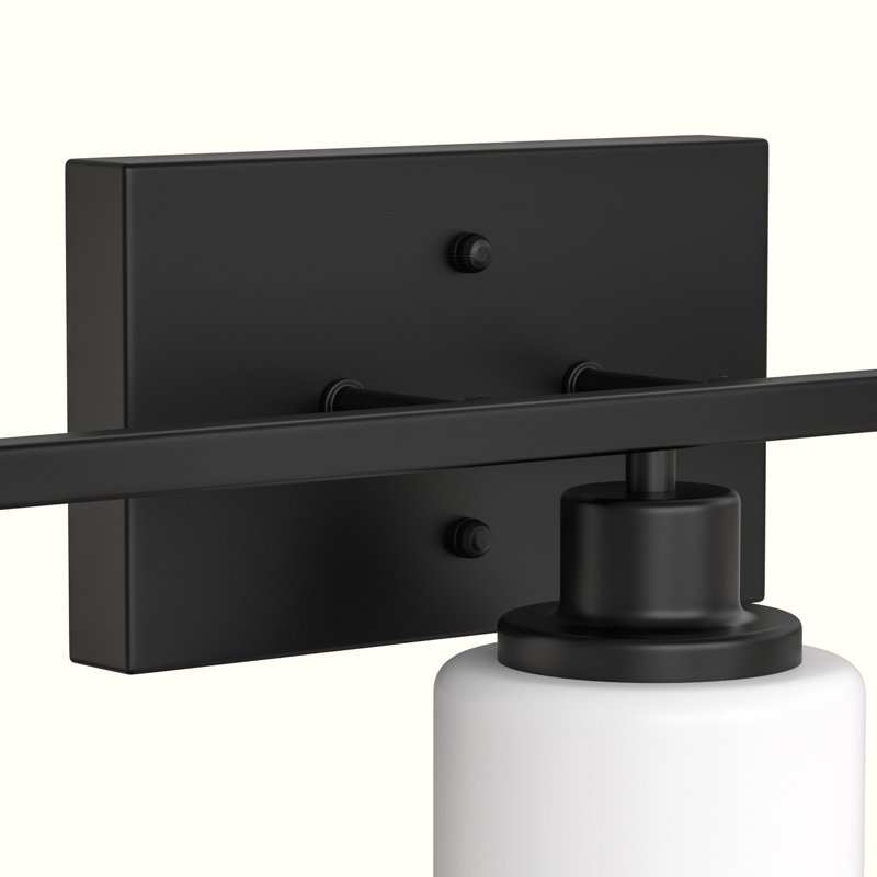 3 - Light Modern Vanity Light With Milk White Shade