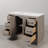 Kamila 48'' Single Bathroom Vanity with Carrara Marble Top-209933315