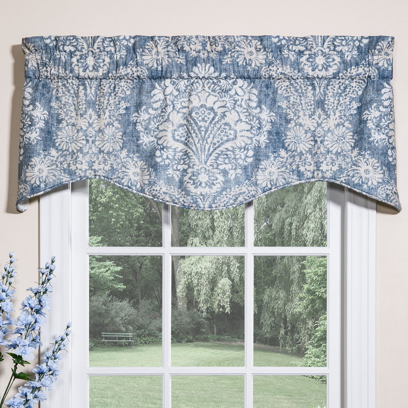 Cantonnière en coton damassé Alexandra