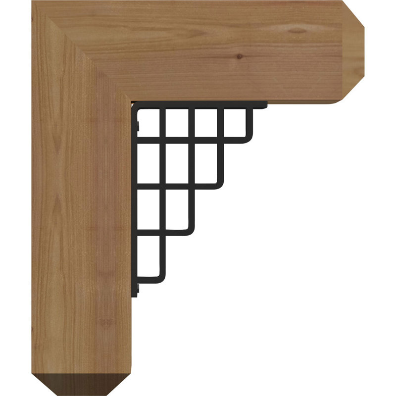 Support triple Ironcrest de 4 po Diane, H 12 po x P 9 1/2 po, Cèdre rouge de l'Ouest l 4 po x T 2 po (sciage br