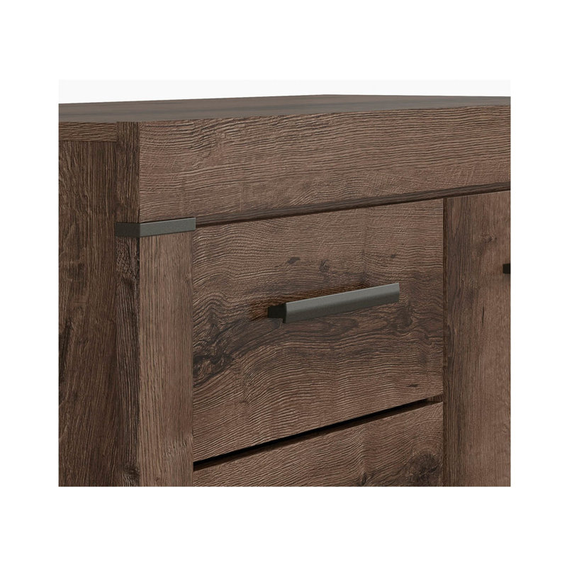 1 - Door Rectangle Accent Cabinet, Oak Monastery