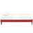 Sharon Polyester Fabric and Wood Bed with Squared Tapered Legs-1867642393-1867642469