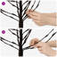 LED Christmas Tree Black Steel Pre-Lit Christmas Tree USB Powered