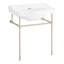 30" Cierra 31" Tall Vitreous China Rectangular Console Bathroom Sink with Overflow-1584755530