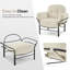 Fauteuil d'appoint avec repose-pieds Bunya-1118181558