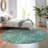 Premium Machine Washable Cerrito Teal Rug-105951251