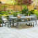 Alfonsi 6-Piece Extendable Chevron Patio Dining Set