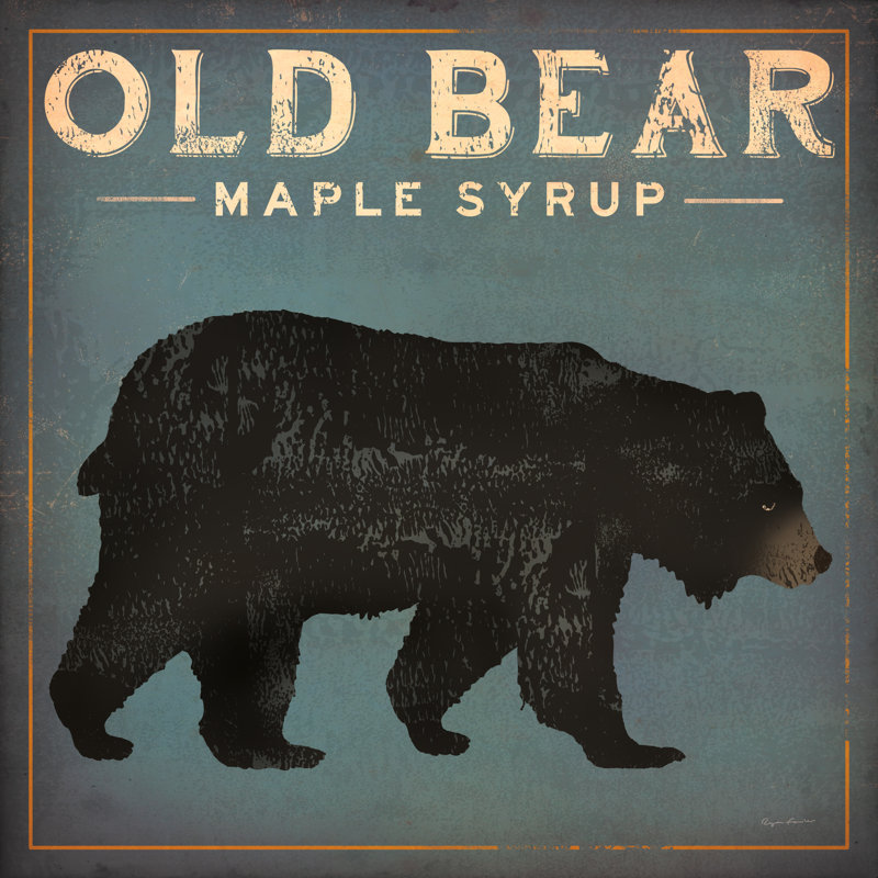 " Old Bear " by Ryan Fowler, 20" H x 20" W x 1.25" D