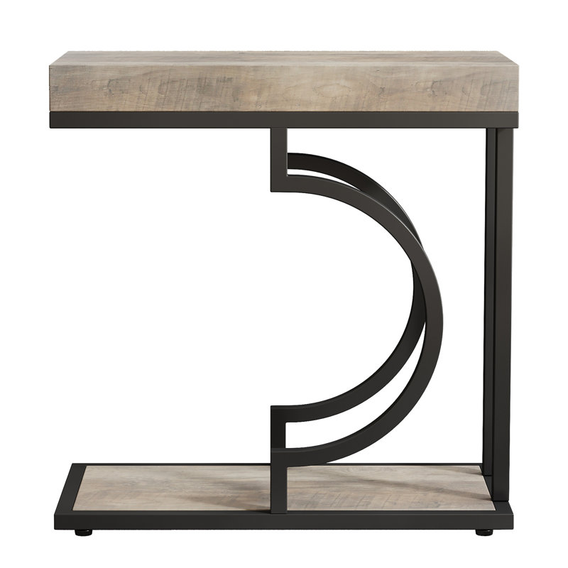 Petite table basse avec table de bout et table d'appoint, Gris