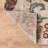 Beige Multi Botanical Scroll Area Rug-388437021