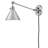 Arti 7.75-in Swing Arm Extendable Single Light Plug-In Sconce with On/Off Switch
