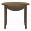 Table de salle à manger ronde et chaises d'appoint en noyer 3 pièces
