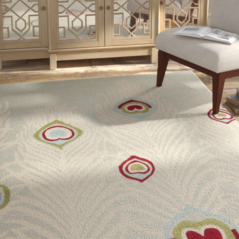 Nonia Hand Tufted Wool & Viscose Pile Abstract Rug, Rectangle 3'6" x 5'6"