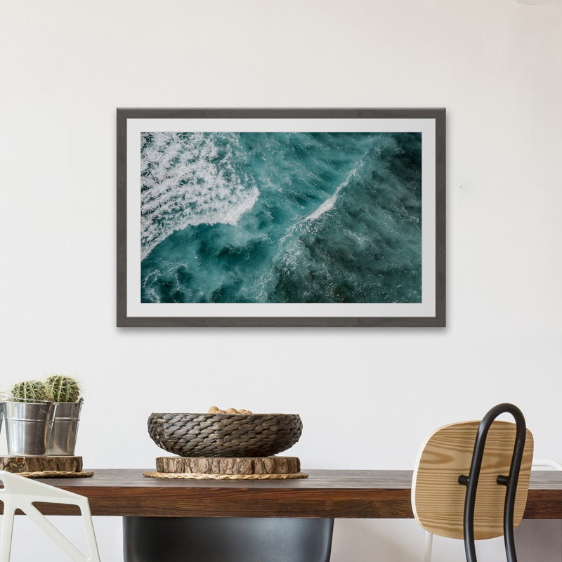 Ocean Waves by Hassan Ishan - Single Picture Frame Print, 61cm H x 91cm W
