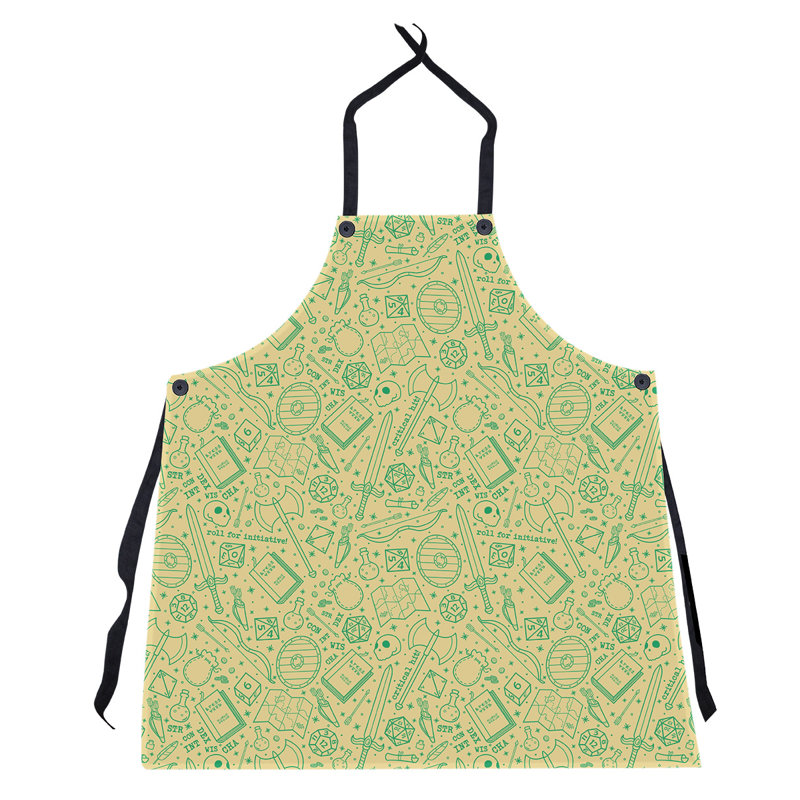 Bib Apron, Yellow/Green