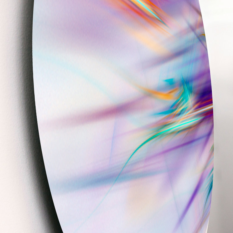 Ensemble de décoration murale exotique en forme de fleur colorée en métal