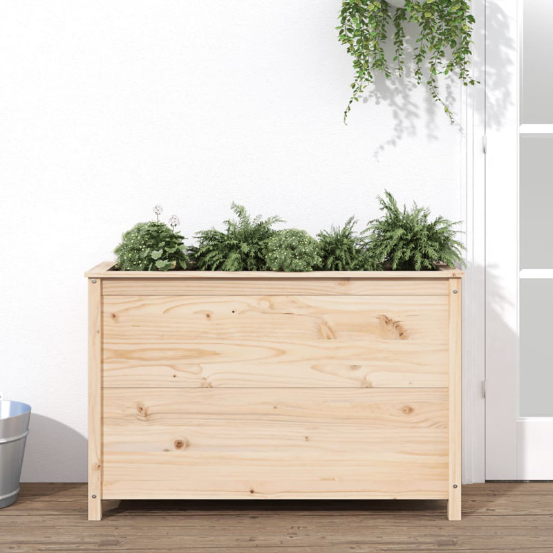 Palmdale Wood Raised Garden Bed, Pine, Brown