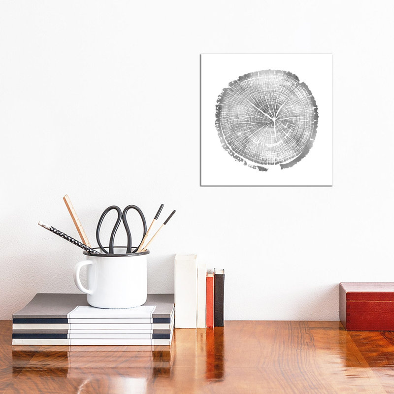 Timber Silver I by Danielle Carson - Wrapped Canvas Print, 30.48 cm H x 30.48 cm W