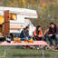 Table de camping pliante rose 8 pi