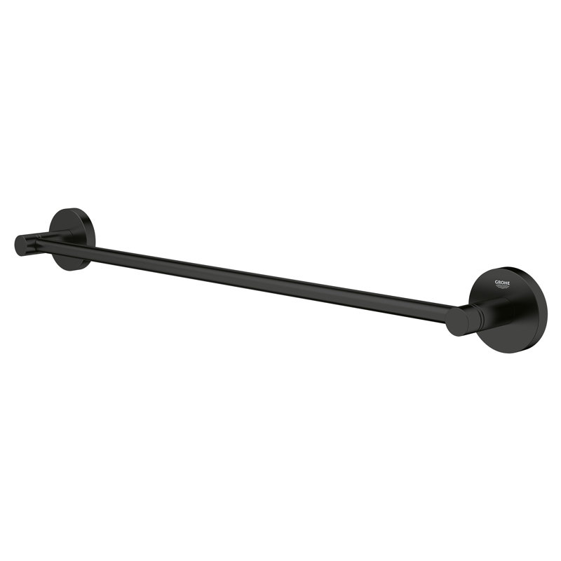 ESSENTIALS 18" Towel Bar, Matte Black, 2.36'' H x 18'' L x 2.13'' D