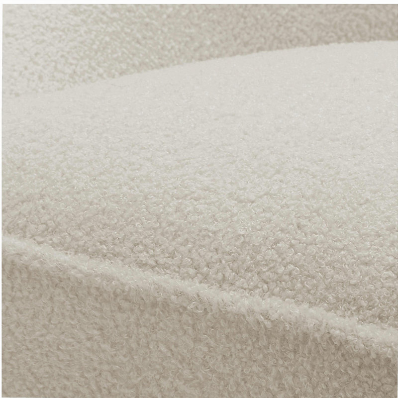 Fauteuil pivotant Anson Boucle