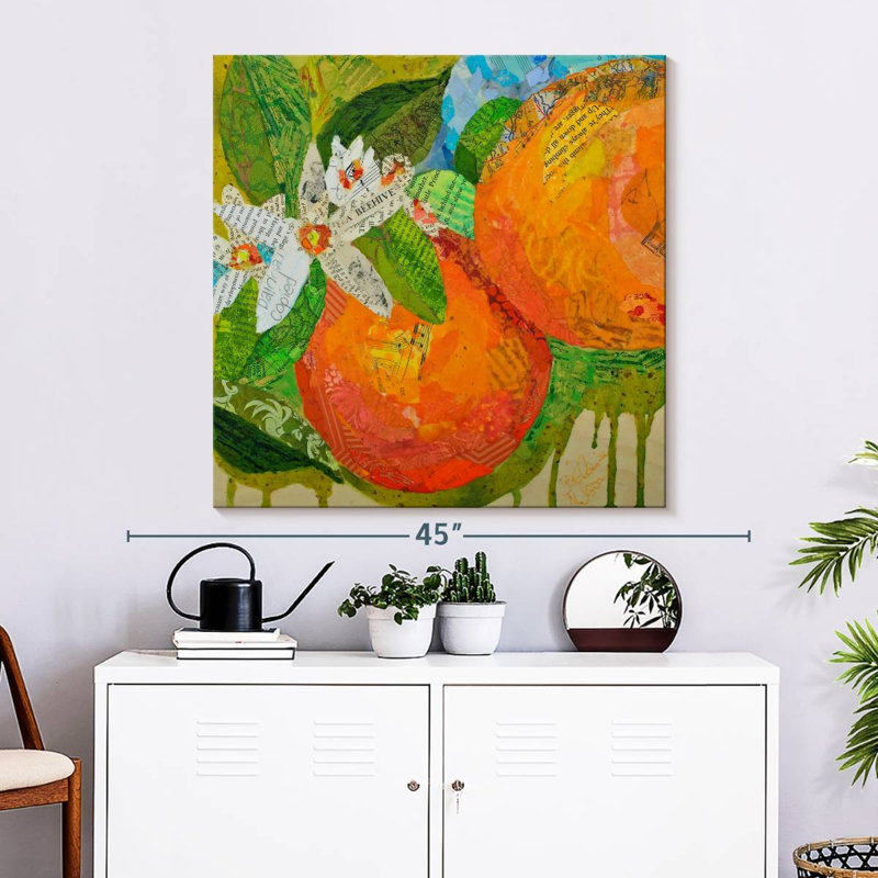 Yarlin Florida Oranges, 33" H x 33" W