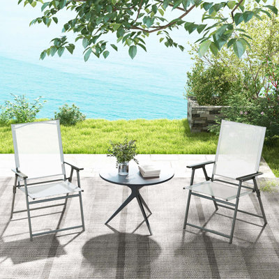 Nixin Premium All-Weather Wicker Outdoor Folding Dining Armchair