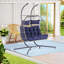 Chaise suspendue en rotin pour 2 personnes-256156242