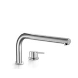 Acquaco Linki Stylo Deck Mount Two-Hole Single Handle Bathtub Faucet with 8-1/4'' Spout Reach