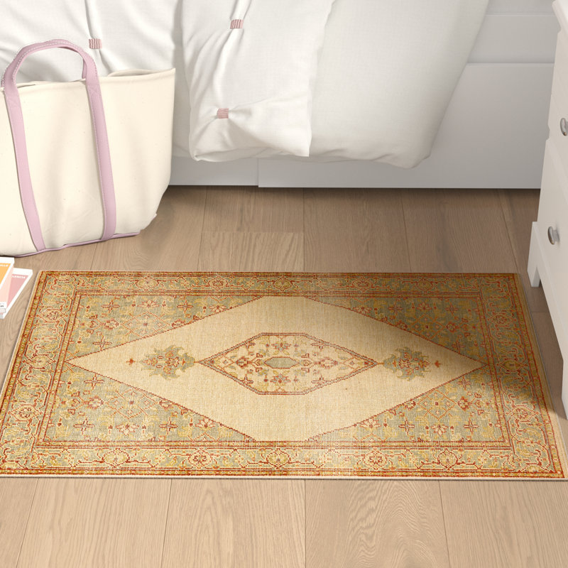 Elsea Wool Oriental Indoor Rug, Rectangle 2' x 3'