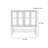 Retro and minimalist style sideboard
