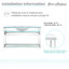 Meuble-lavabo simple 48 po avec tablette ouverte Pierre-31283133