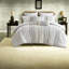 Ensembles de literie en coton doux grand lit, chenille moderne ivoire pour la maison