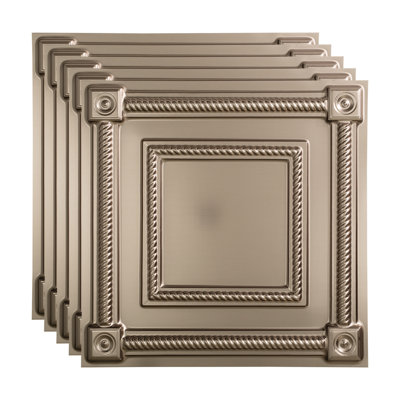 24'' L x 24'' W Textured Vinyl Drop-In Ceiling Tile
