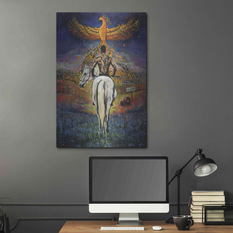 "Fallen Angel" par Jan Kasparec sur métal, H 36 po x l 24 po