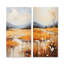 «Infinite Fields Minimalisme Prairies», ensemble de 2 reproductions d'art sur toile-371830969-371830972