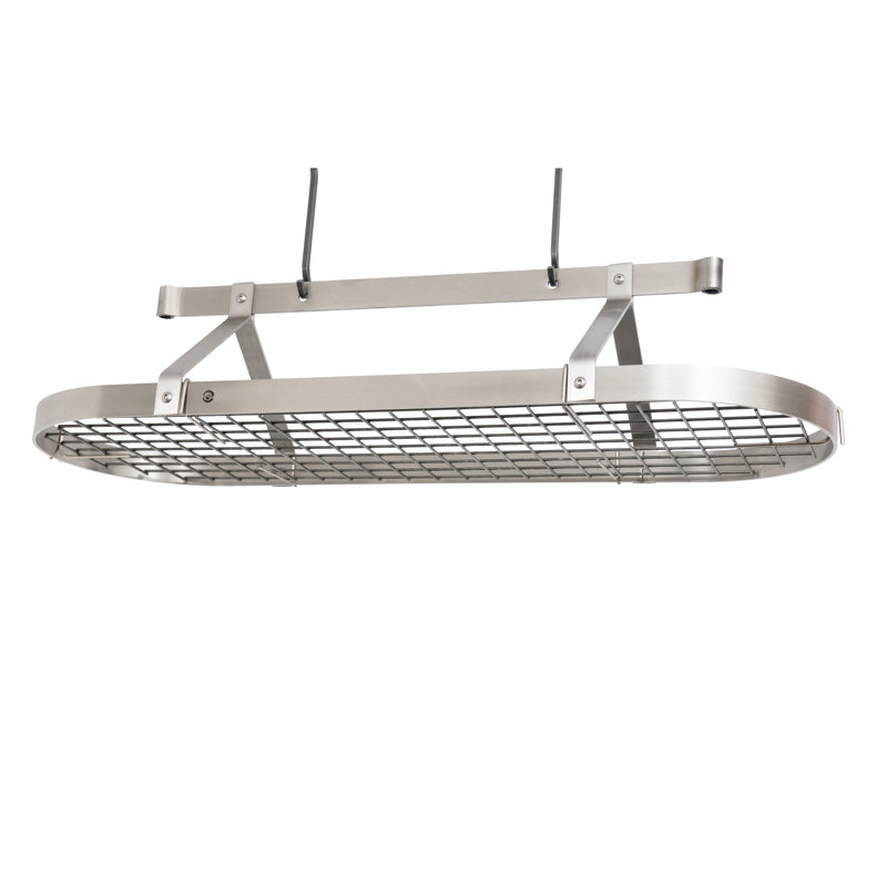 Handcrafted Oval Ceiling Hanging Pot Rack