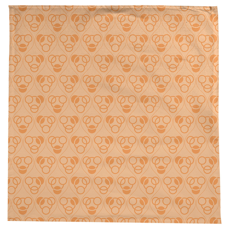Nappe classiques des cercles et des vagues, Orangé