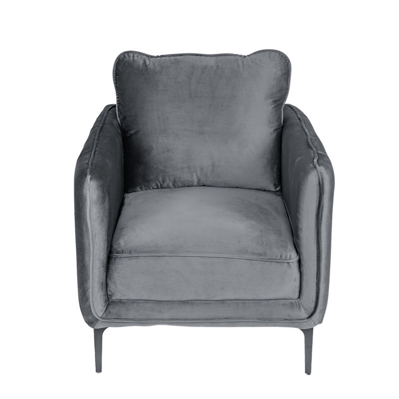 Magnifique chaise d'appoint 1pc, Gris
